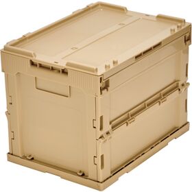 ＴＲＵＳＣＯ　オリコン　α折りたたみコンテナ　フタ付　２０Ｌ　ＬＳ色