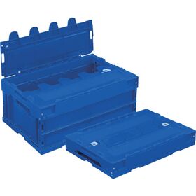 ＴＲＵＳＣＯ　オリコン　α折りたたみコンテナ　３０Ｌ　スライドロックフタ付　透明　透明