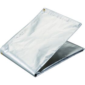 ＴＲＵＳＣＯ　アルミ蒸着塩ビ遮熱シート　１．７７×３．６Ｍ