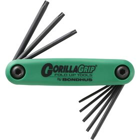 ＢＯＮＤＨＵＳ　六角棒レンチ　ゴリラグリップ（Ｒ）ナイフ型ツール　いじり止め　トルクス（Ｒ）　７本組