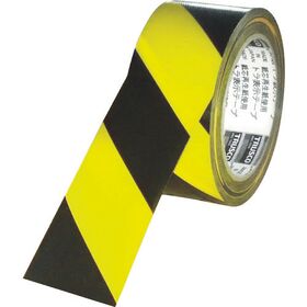 ＴＲＵＳＣＯ　トラ表示テープ　５０ｍｍ×２５ｍ　黄黒