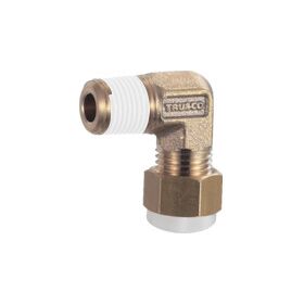 ＴＲＵＳＣＯ　配管継手　クイックシール継手　エルボ　Φ１０×７．５　呼びＲ３／８