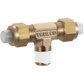 ＴＲＵＳＣＯ　【売切廃番】配管継手　クイックシール継手　チーズ　Φ４×２　呼びＲ１／８