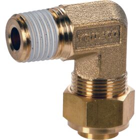 ＴＲＵＳＣＯ　クイックシール継手　エルボ　φ４Ｘ２．５　呼びＲ１／８