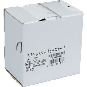 ＴＲＵＳＣＯ　ステンレスシムボックステープ　０．００５　５０ｍｍＸ１ｍ