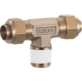 ＴＲＵＳＣＯ　配管継手　クイックシール継手　インサートレスチーズ　Φ１０　呼びＲ１／４