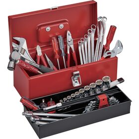 ＴＯＮＥ　整備用工具セット　ツールセット　４３ｐｃｓ　レッド　間口４１０×奥行１７５×高さ１７５ｍｍ