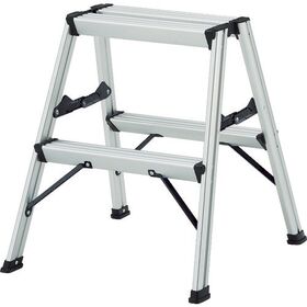 ＴＲＵＳＣＯ　アルミ製踏台　２段　高強度型　シルバー