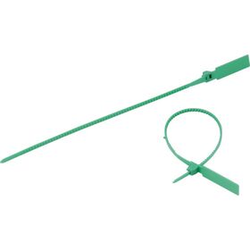 ＴＲＵＳＣＯ　セキュリティータイ長さ２３８ｍｍ　表示可能タイプ　緑　１００本入