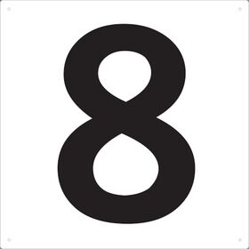 ＴＲＵＳＣＯ　表示板　数字　４２０×４２０　数字「８」