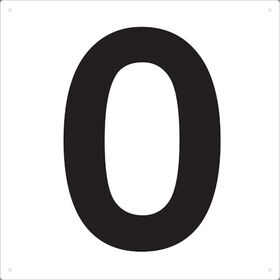 ＴＲＵＳＣＯ　表示板　数字　４２０×４２０　数字「０」