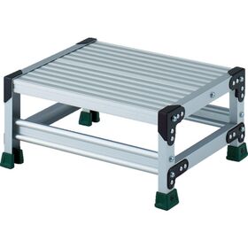 ＴＲＵＳＣＯ　アルミ合金製作業台　１段　高さ０．２５ｍ　天板５００×４００