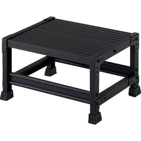 ＴＲＵＳＣＯ　作業用踏台　アルミ製・高強度タイプ　１段　ブラック