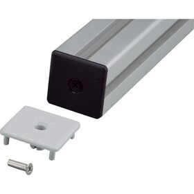 ＴＲＵＳＣＯ　ＴＳＦ４０用フレームキャップロックタイプＮ４０４０（ライトグレー