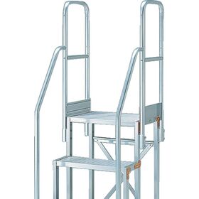 ＴＲＵＳＣＯ　作業用踏台用手すり　Ｈ９００　階段両手すり　ＴＳＦ－３６９・４６１