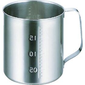 ＴＲＵＳＣＯ　計量カップ　ステンレスビーカー　注ぎ口無　容量０．２Ｌ