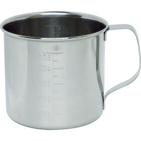 ＴＲＵＳＣＯ　計量カップ　ステンレスビーカー　注ぎ口無　容量０．５Ｌ