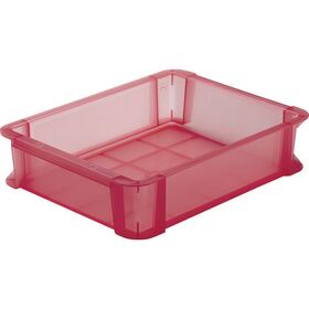 ＴＲＵＳＣＯ　スケルトンカラーコンテナ　６Ｌ　赤