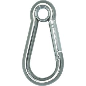 ＴＲＵＳＣＯ　国産ステンレスカラビナハーケン　Ａ型　１２Ｘ１４０ｍｍ