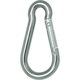 ＴＲＵＳＣＯ　国産ステンレスカラビナハーケン　Ｂ型　６Ｘ６０ｍｍ