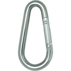 ＴＲＵＳＣＯ　国産ステンレスカラビナハーケン　ＮＳ型　６Ｘ６０ｍｍ