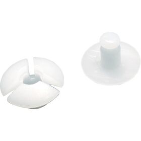 ＴＲＵＳＣＯ　プラスチック留め具　フランジ径１２ｍｍ板厚４．０ｍｍ以下用２０Ｓ入