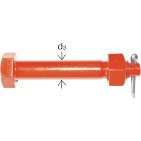 ＴＡＩＹＯ　強力長シャックル用ボルトナット一式　ＴＳＬ－４ｔ用（１２６８０８９）