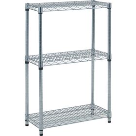 ＴＲＵＳＣＯ　ステンレス製メッシュラック　Ｈ９２３ＸＷ６０５ＸＤ３０５　３段