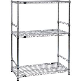 ＴＲＵＳＣＯ　ステンレス製メッシュラック　Ｗ９０５ＸＤ３０５ＸＨ９２３　３段　　サイドバー付