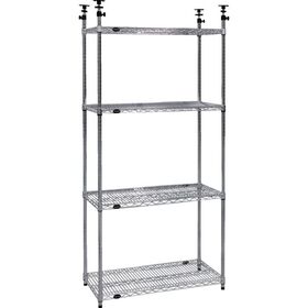 ＴＲＵＳＣＯ　ステンレス製メッシュテンションラック　Ｗ９０５ＸＤ４５７ＸＨ１９７８－２４７８　４段