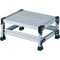ＴＲＵＳＣＯ　アルミ合金製作業台　１段　高さ０．２５ｍ　天板５００×４００